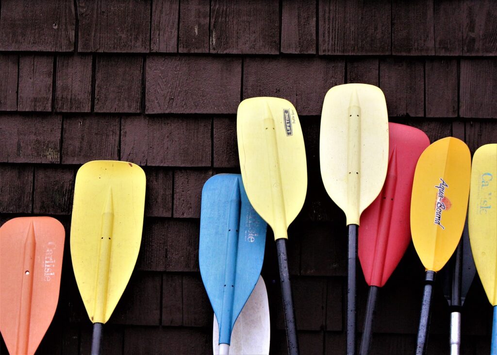 pagaies pour le rafting